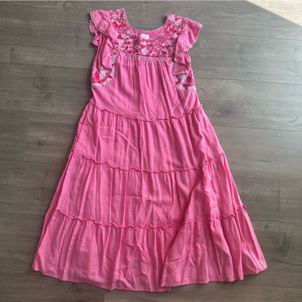 J. Marie pink midi dress - size XS